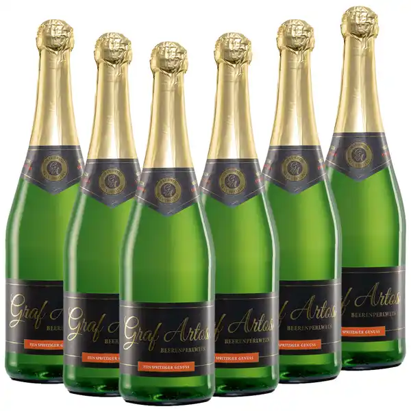 Bild 2 von Graf Artos Beerenperlwein weiß halbtrocken 0,75l