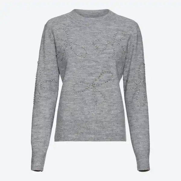 Bild 3 von Damen-Pullover mit Hotfix-Steinen