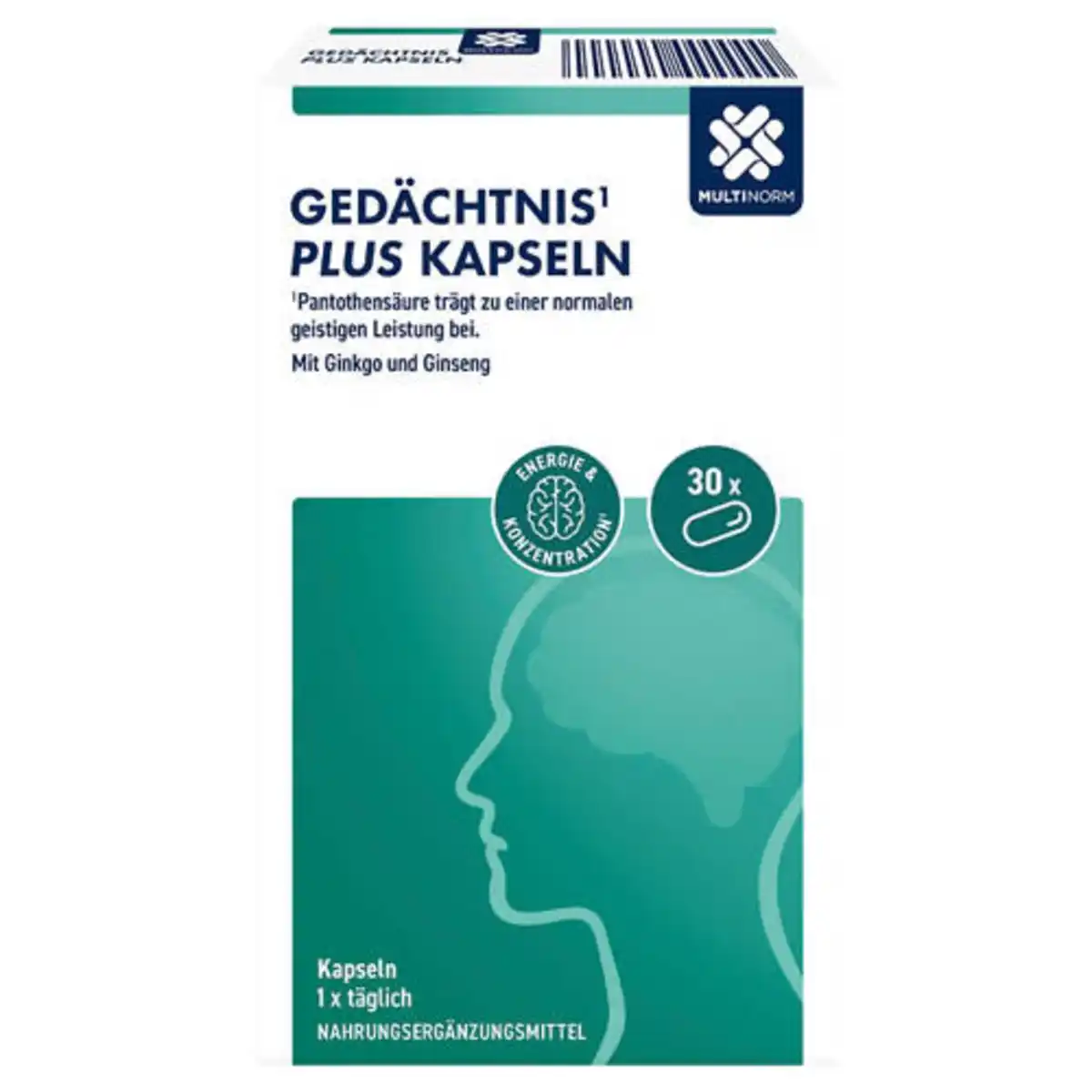 Bild 1 von MULTINORM Mental Health Kapseln Mix 1, Gedächtnis+Konzentration