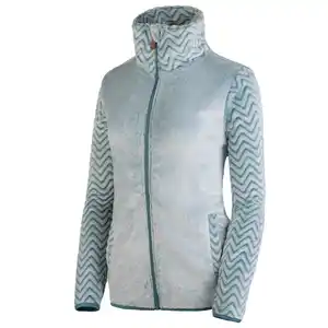 Fleece-Jacke mit Struktur-Design - Oil Blue