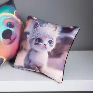 Dekokissen mit Tiermotiven, ca. 30x30cm