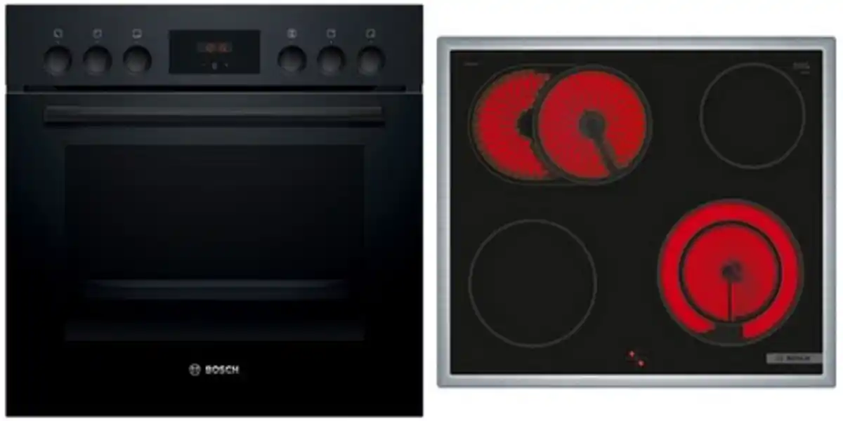 Bild 1 von HND211LB2 Herdset bestehend aus HEF113BB0 + NKN645GA2E schwarz + edelstahl