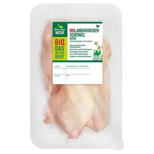 NUR NUR NATUR Bio-Landhähnchen Schenkelsteaks 350 g