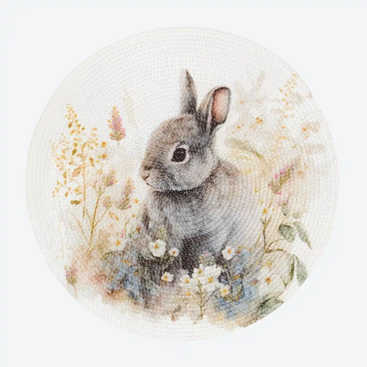 Bild 1 von Platzset mit Hasen-Motiv, Ø ca. 38 cm