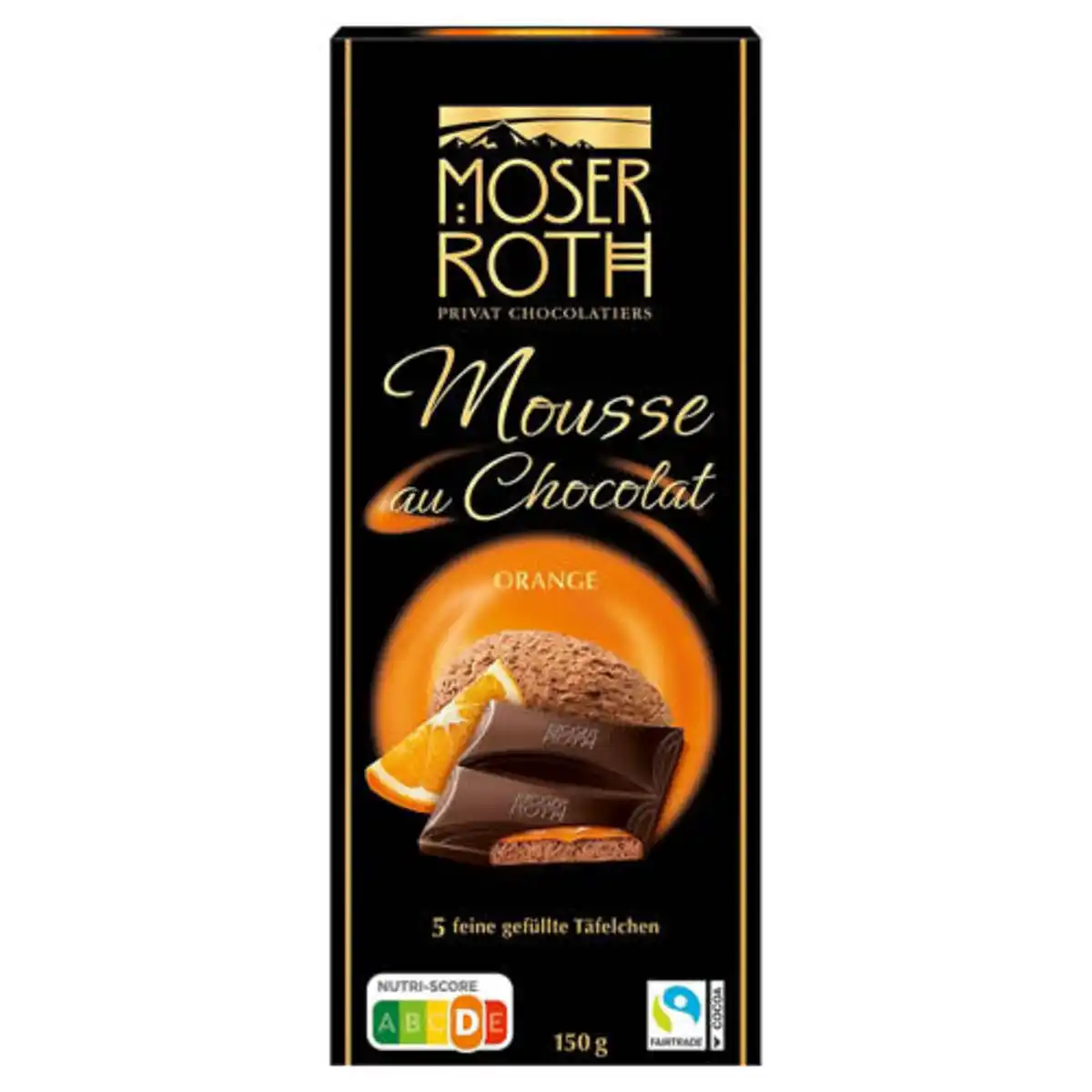Bild 1 von MOSER ROTH Schokolade "Mousse au Chocolat" 150 g, Orange