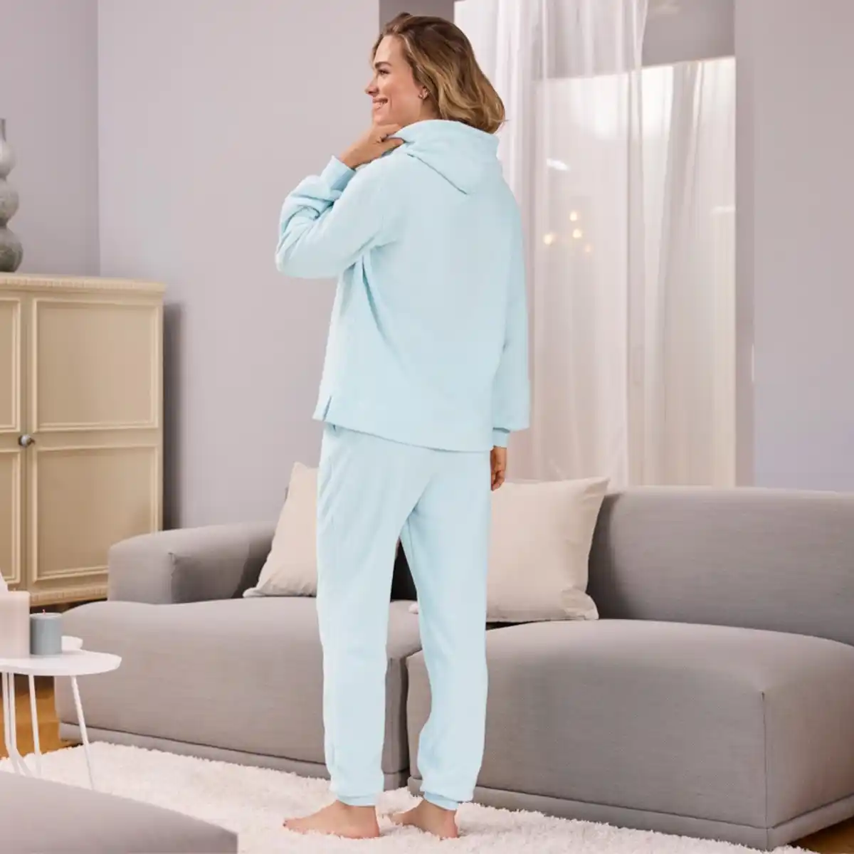 Bild 4 von Damen-Homewear-Hose aus Fleece