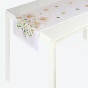 Tischläufer mit Blumen-Motiv, ca. 40x140 cm