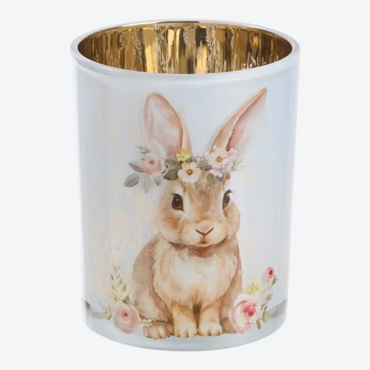 Bild 2 von Kerzenglas mit Hasenmotiv
