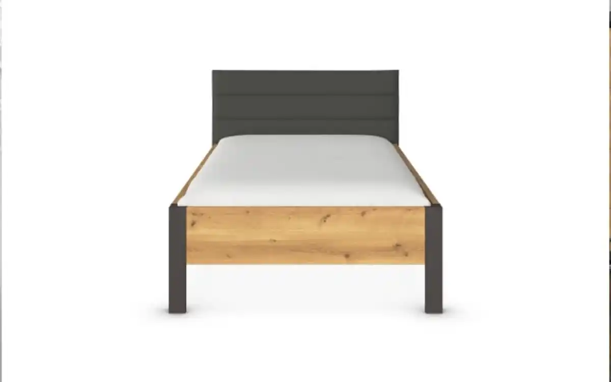 Bild 4 von Mondo - Bettanlage Kosi Plus, Asteiche-Nachbildung/graphit, 120 x 200 cm, inkl. Nachtkonsole