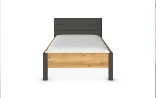 Bild 4 von Mondo - Bettanlage Kosi Plus, Asteiche-Nachbildung/graphit, 120 x 200 cm, inkl. Nachtkonsole