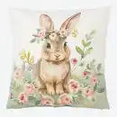 Bild 1 von Kissenhülle mit Hasen-Motiv, ca. 40x40 cm