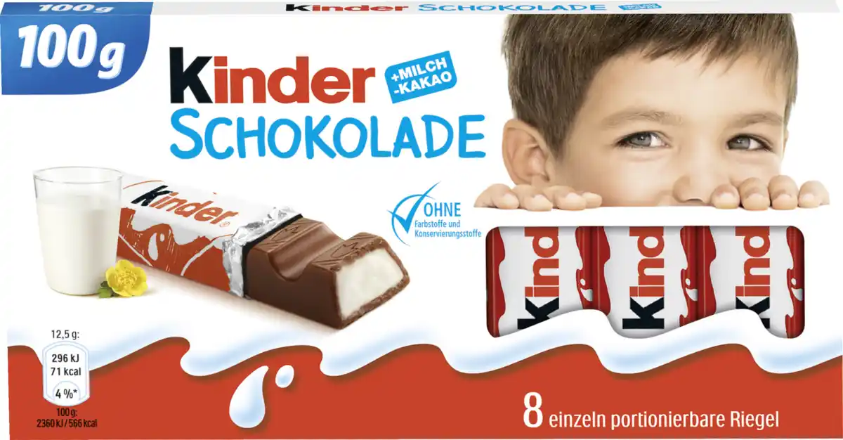 Bild 1 von Ferrero Kinder Kinderschokolade, 100 g