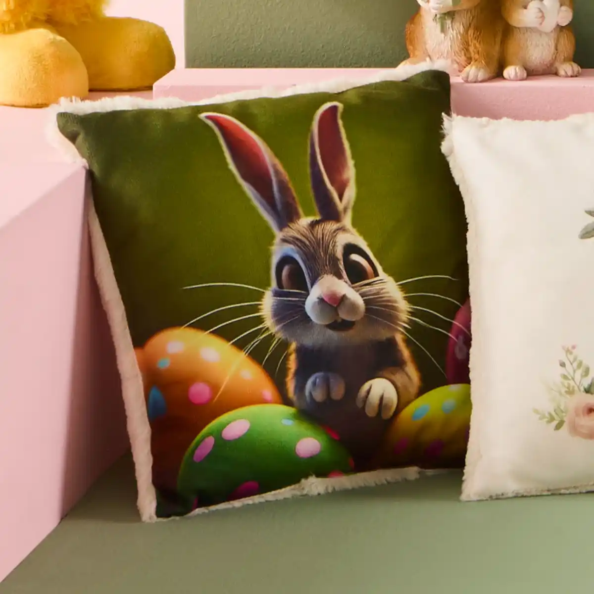 Bild 1 von Dekokissen mit flauschiger Rückseite, ca. 25x25 cm