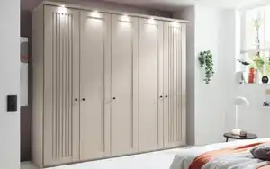 Vito - Drehtürenschrank Linate, grau, 250 x 216 cm