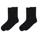 Bild 1 von UP2FASHION Damen oder Herren Socken, 2er-Pack, Schwarz, 35/38