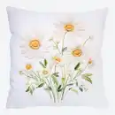 Bild 1 von Kissenhülle mit Blumendruck, ca. 40x40 cm
