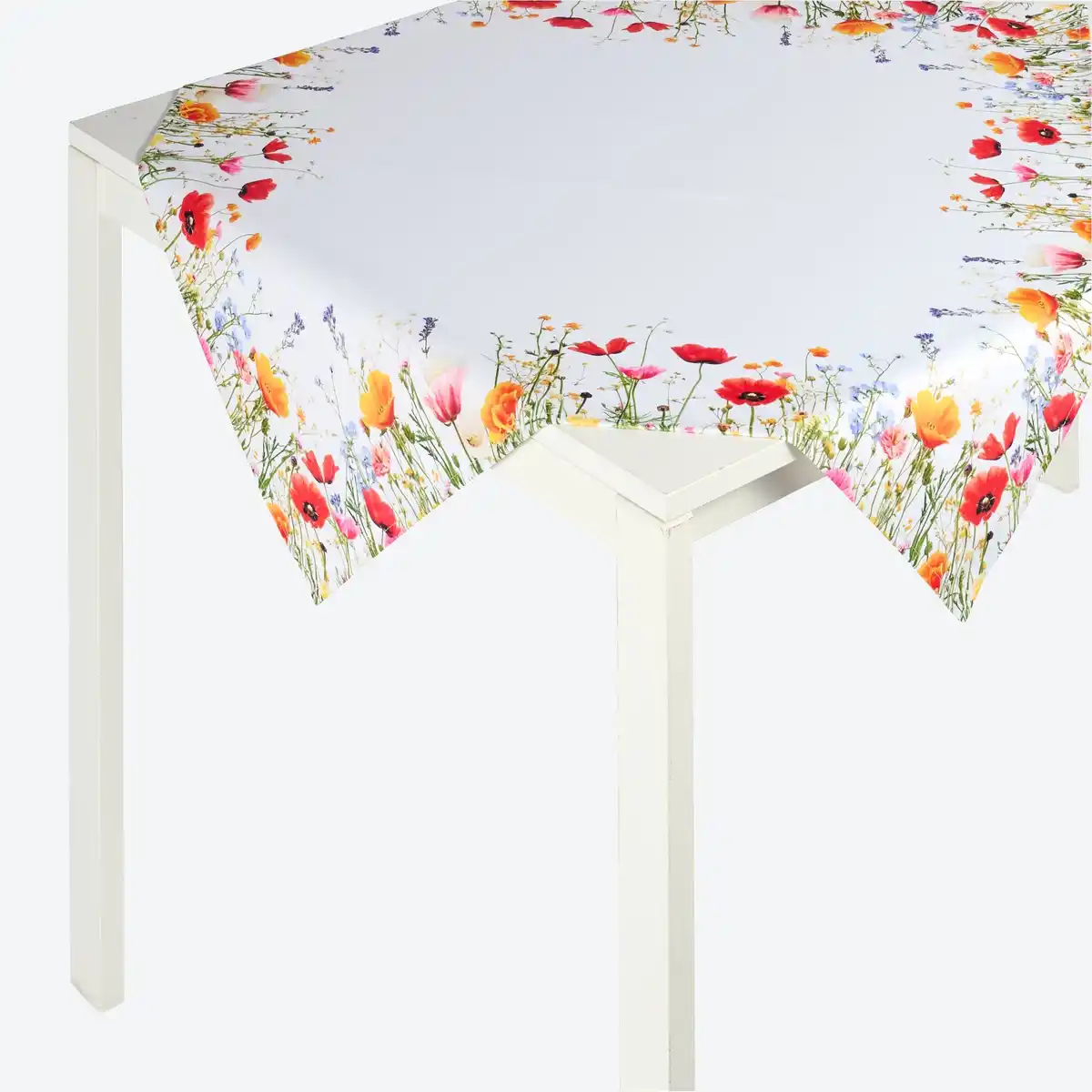 Bild 1 von Mitteldecke mit Mohnblumen-Motiv, ca. 80x80 cm