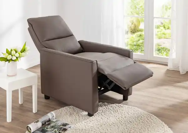 Bild 3 von TV-Sessel Relaxsessel mit verstellbarer Relaxfunktion, gepolstert, ca.  65 x 92 x 100 cm - Braun