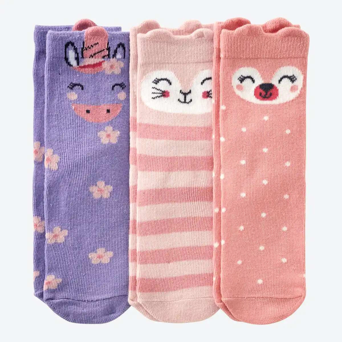 Bild 1 von Kinder-Mädchen-Socken, 3er-Pack