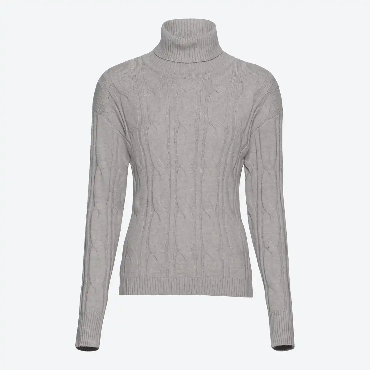 Bild 1 von Damen-Pullover mit Zopfstrickmuster