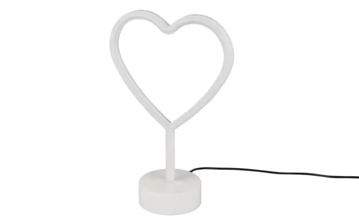 Bild 2 von LED-Deko-Tischleuchte Heart, weiß, 30 cm