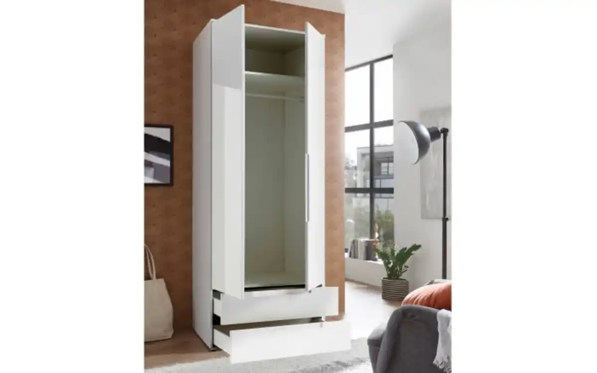 Bild 3 von Pol Power - Drehtürenschrank Spice, weiß Hochglanz, 84 x 208 cm