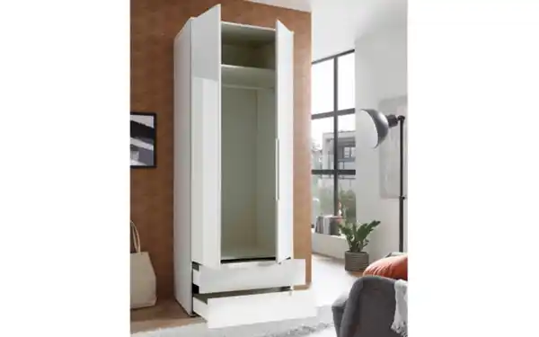 Bild 3 von Pol Power - Drehtürenschrank Spice, weiß Hochglanz, 84 x 208 cm