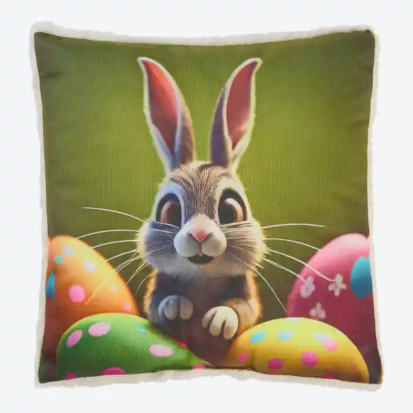 Bild 2 von Dekokissen mit flauschiger Rückseite, ca. 25x25 cm