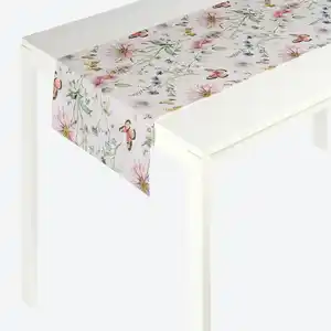 Tischläufer mit Blumen-Muster, ca. 40x140 cm