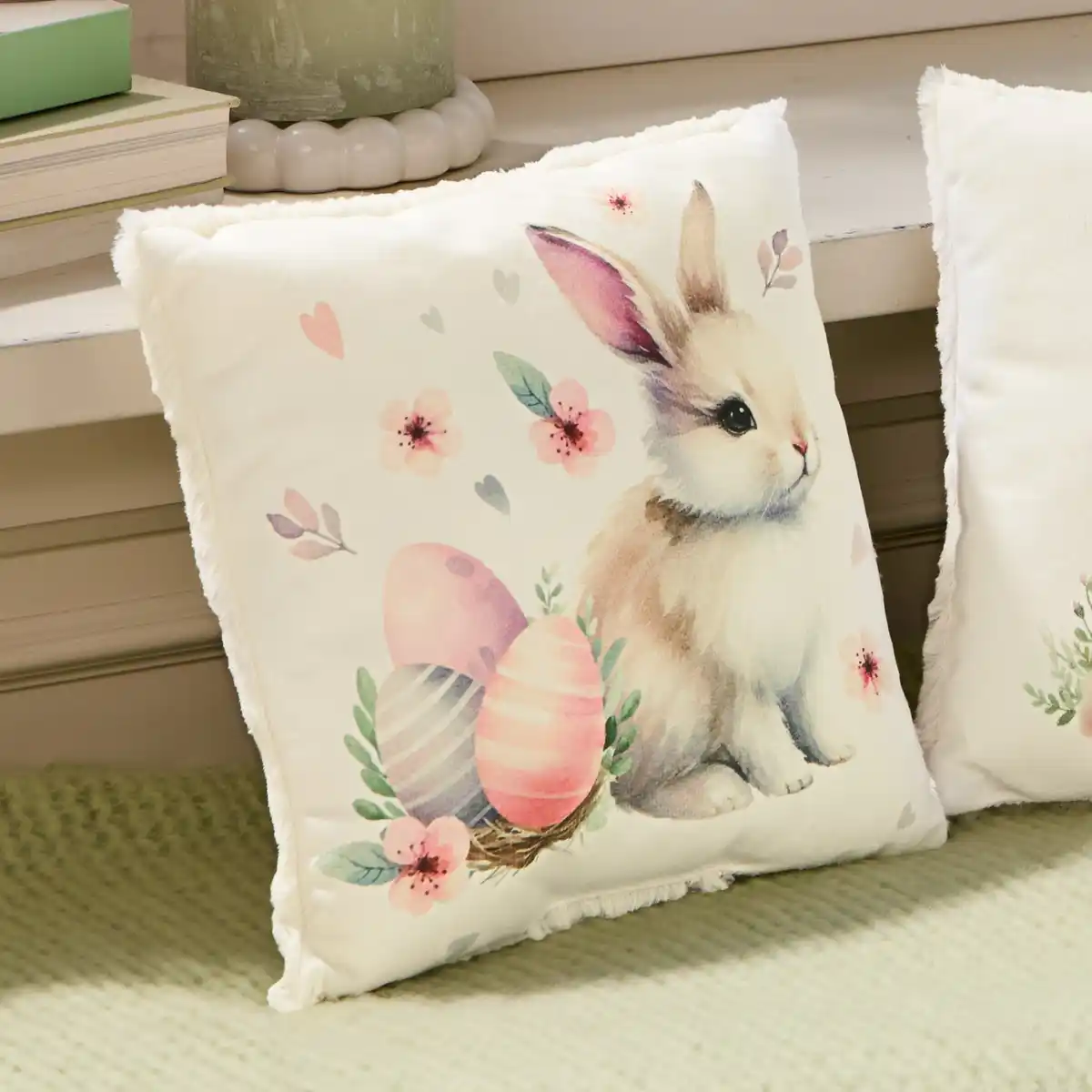 Bild 1 von Dekokissen mit flauschiger Rückseite, ca. 25x25 cm