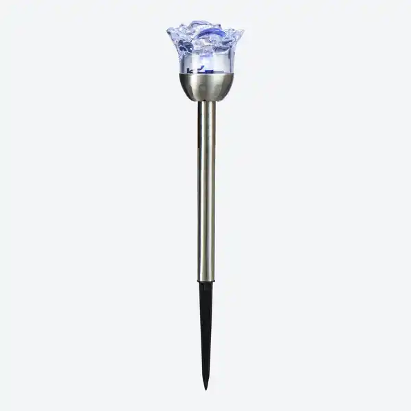 Bild 3 von Solarstecker "Kristallrose" mit Farbwechsel, ca. 8x37 cm