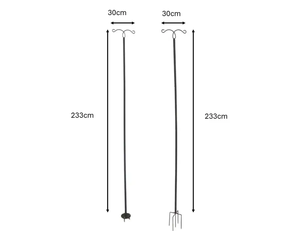 Bild 3 von Multifunktionale Stange, ca. 233 cm - Schwarz