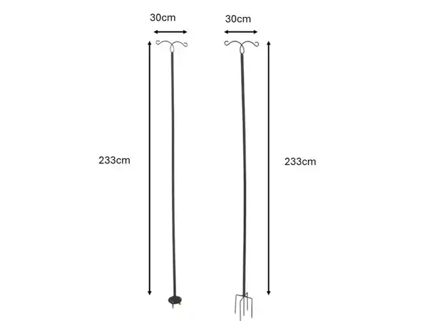 Bild 3 von Multifunktionale Stange, ca. 233 cm - Schwarz