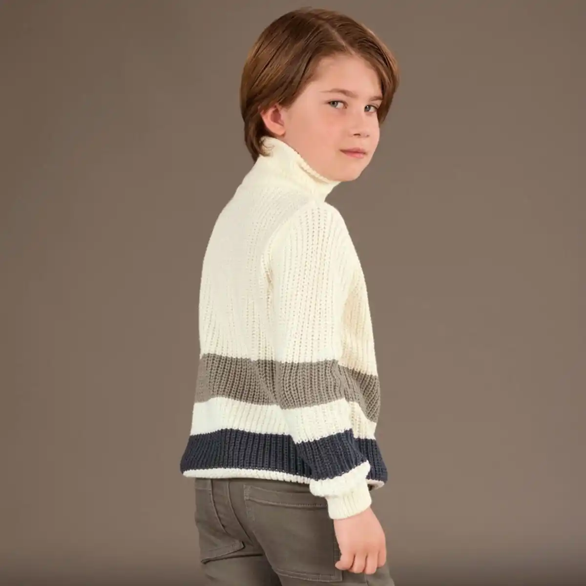 Bild 4 von Kinder-Jungen-Pullover mit Streifen