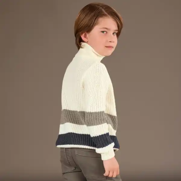 Bild 4 von Kinder-Jungen-Pullover mit Streifen