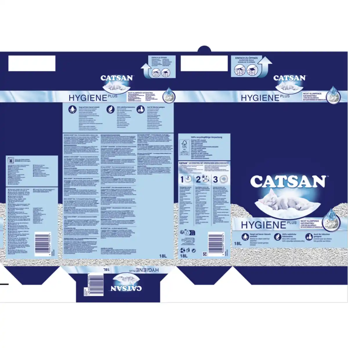 Bild 4 von Hygiene Plus Katzenstreu 18l - 2er Set