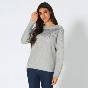 Damen-Pullover mit Pailletten