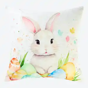 Kissenhülle mit Oster-Motiv, ca. 40x40 cm