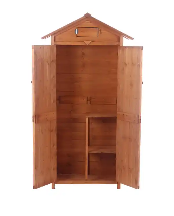 Bild 4 von Werkzeugschrank aus Holz, ca. 88 x 45,5 x 168 cm - Braun