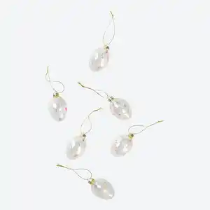 Deko-Eier aus Glas, Ø ca. 4x6 cm