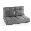 Bild 1 von 2 in 1 faltbares Bodensofa Bett mit Rückenlehne - Dunkelgrau