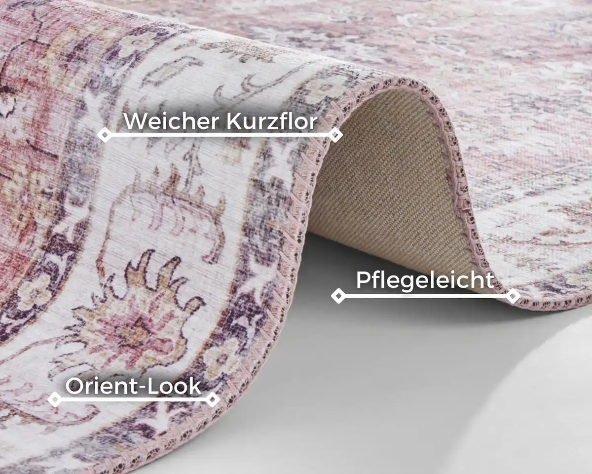 Bild 1 von HANSE Home Teppich Vivana, rechteckig, Höhe: 5 mm, Orientalisch, Läufer, Vintage, Wohnzimmer, Schlafzimmer, Esszimmer