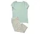 Bild 1 von 3/4-Pyjama-Set, salbeigrün