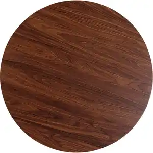 Kare-Design Tischplatte, Walnuss, Holzwerkstoff, rund, 1.8x110x110 cm, Esszimmer, Tische, Esstische, Tischsysteme, Tischplatte