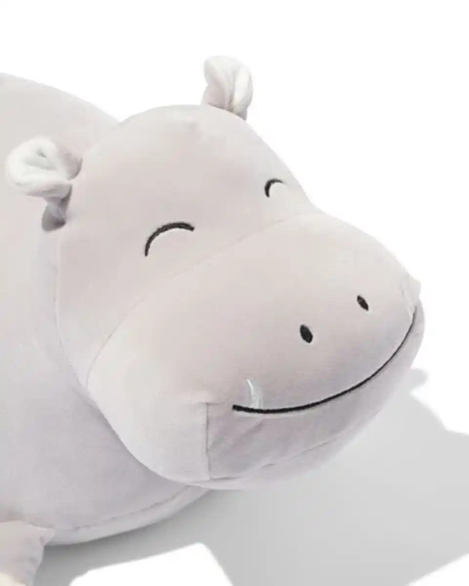 Bild 2 von Kuscheltier, 48 cm, Nilpferd, grau