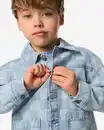 Bild 4 von Kinder-Jeansjacke mit Blöcken blau