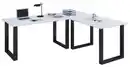 Bild 1 von Eckschreibtisch Lona Schwarz/Weiß, Schwarz, Weiß