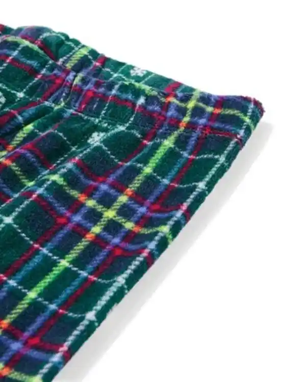 Bild 4 von War Child Baby-Pyjama, Velours, kariert bunt