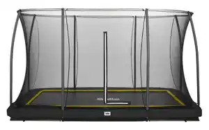 Boden-Trampolin Comfort Edition ca. 366x244cm, Schwarz