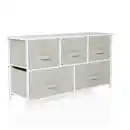 Bild 1 von Mid.you Kommode, Grau, Textil, 5 Schubladen, 100x55x30 cm, Wohnzimmer, Kommoden & Sideboards, Kommoden